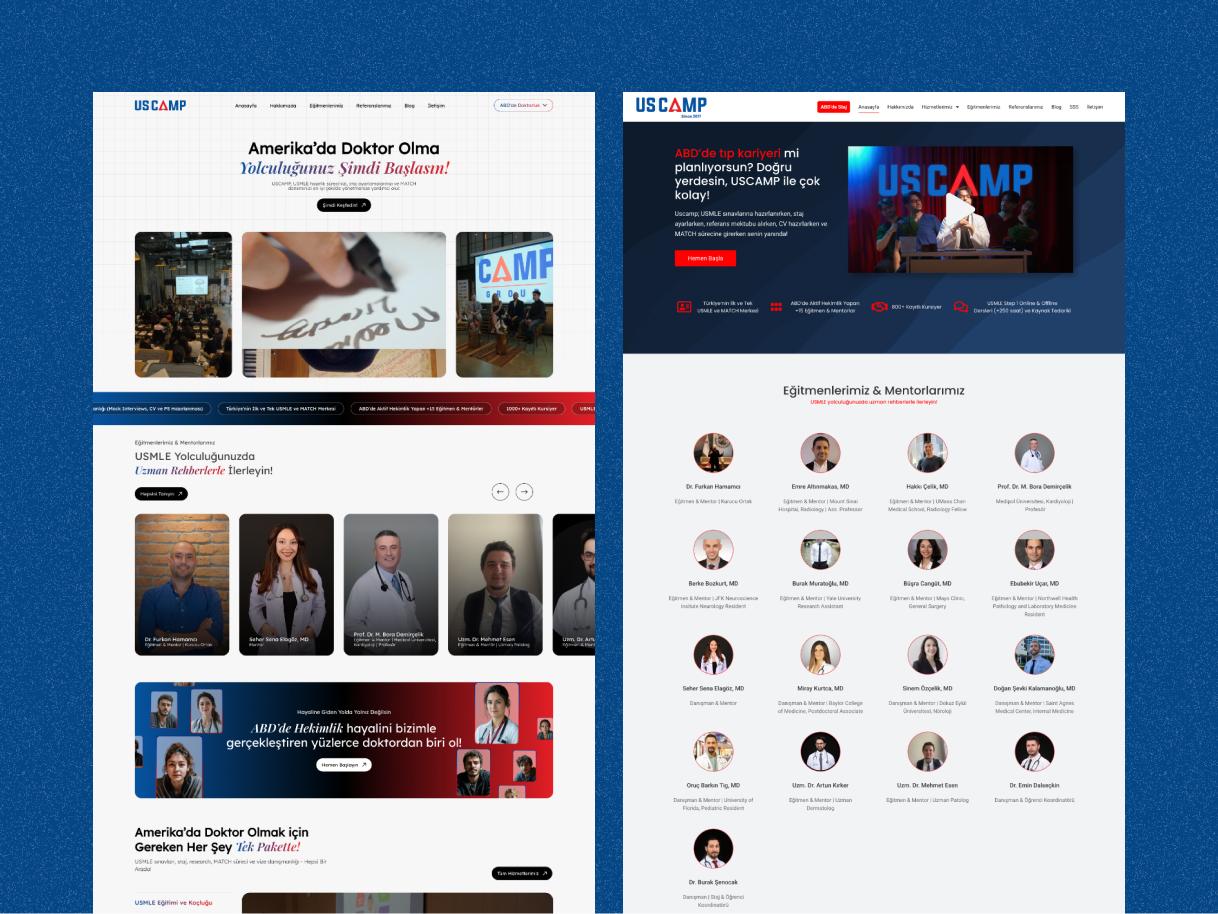 Uscamp Web Sitesini Baştan Aşağı Yeniledik